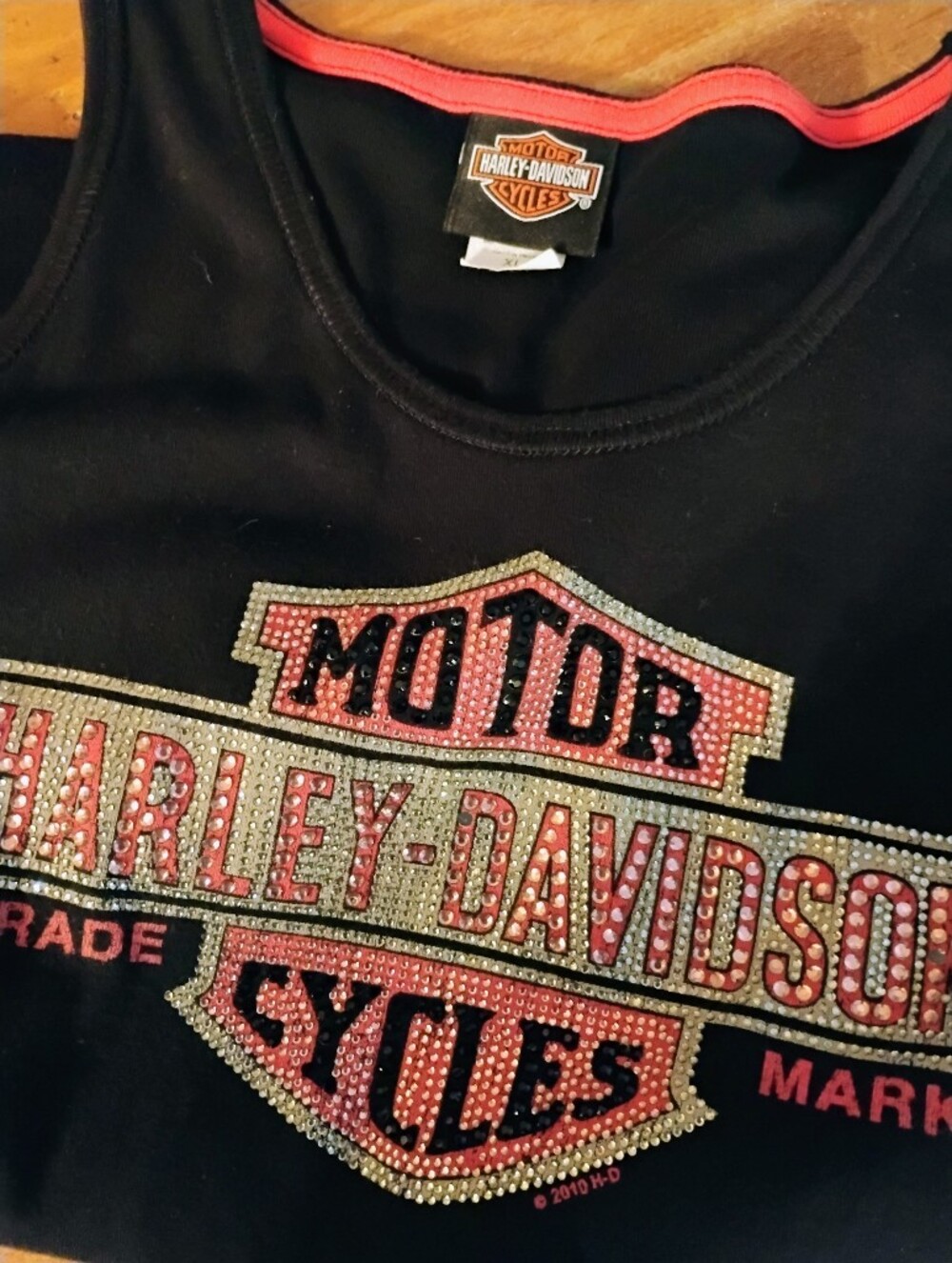 Harley Davidson Bling Tank Top, XL - Picture 5 of 6